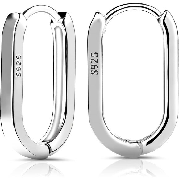 Jewelry - Comfortable and Stylish S925 Silver Hoop Earrings for All Occasions - 2pcs Set
